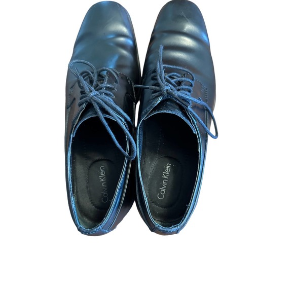 Calvin Klein Mens Edison Black Oxford Dress Shoe Size 10 M - Picture 3 of 15
